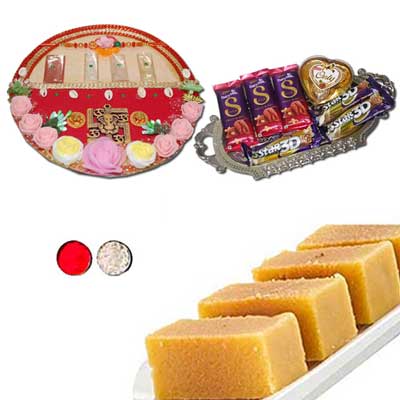 "Butterscotch cake - 1kg, Flower basket - Click here to View more details about this Product